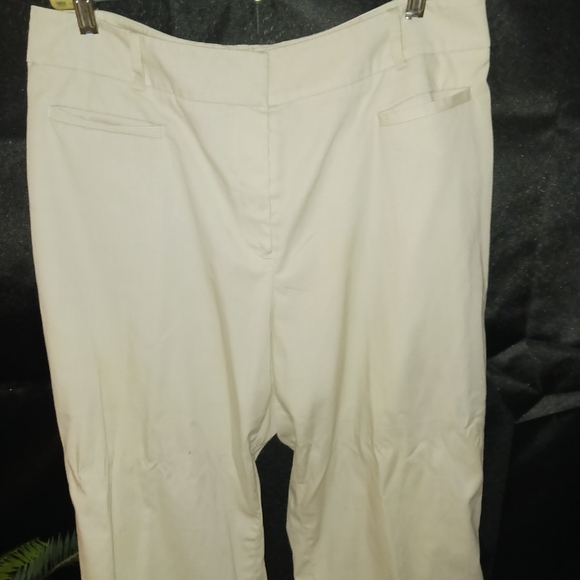 Women's Focus 2000 Cream striped slacks sz 14 - Picture 9 of 11